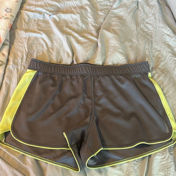 Reebok Pants - Grey and green Reebok shorts